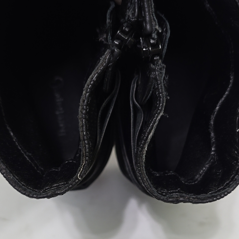 BareTraps Hensley Black 9M Lug Boots Stacked Heel - Picture 12 of 13